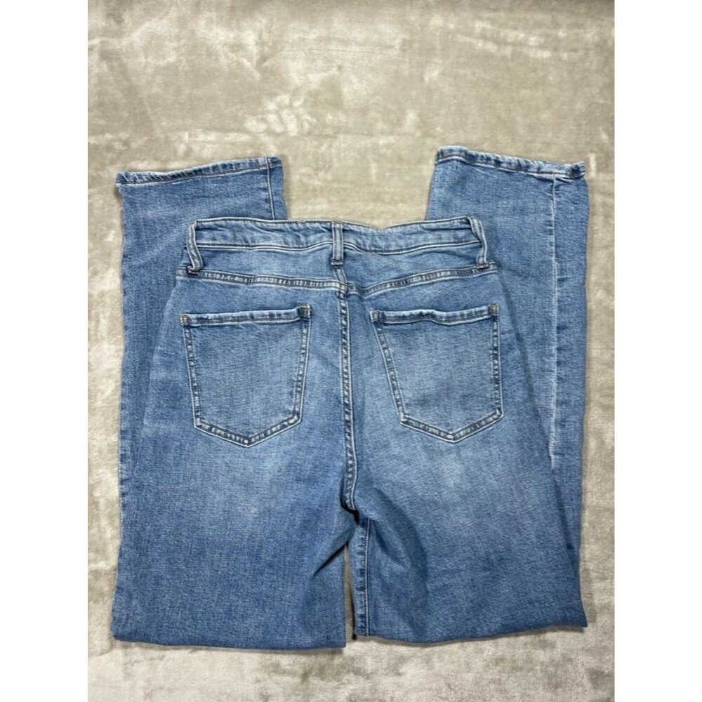 Oliver Logan Button Fly Straight Jeans Women Size 28 Light Wash Mid Rise - Picture 14 of 16